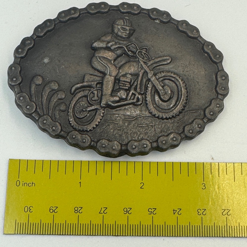 Motocross Dirt Bike Racing Belt Buckle Drive Chain Border Motorcycle Motor Sport